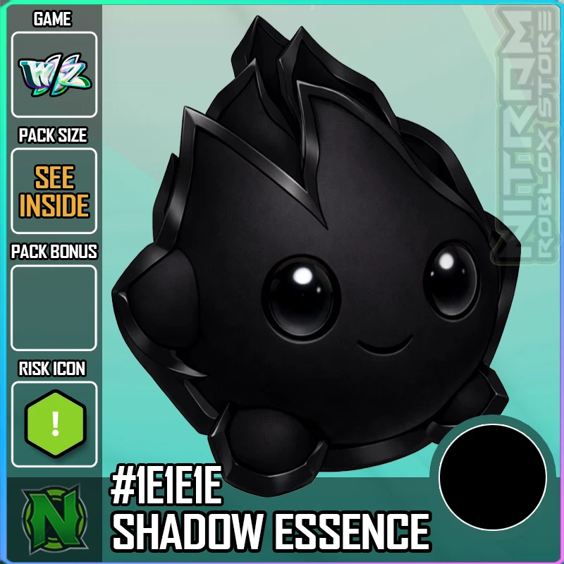 ZERO WEAPON AND ARMOR New ListingWorld Zero WZ - PET with PERFECT PERKS - SHADOW ESSENCE - BLACK HEX #1E1E1E