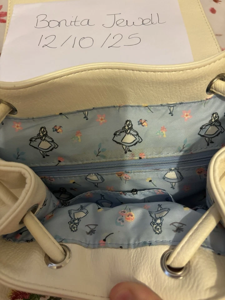 Loungefly Alice In Wonderland Matching Backpack & Purse - Image 3 of 4