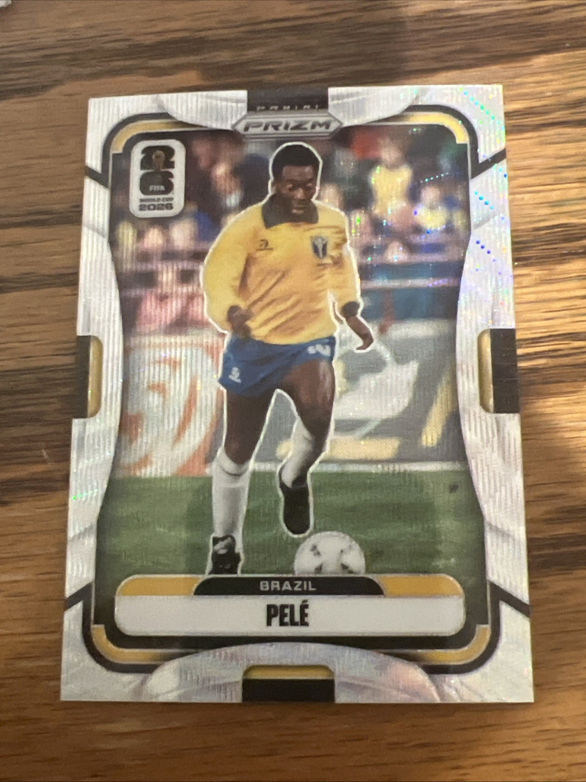 2026 Panini Prizm FIFA World Cup Pele Silver Wave Prizm Brazil #96