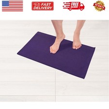Bath Rug, 17 in 24 in 100 Cotton Bath Mats Rugs for Bathroom, Slip Reducer W...