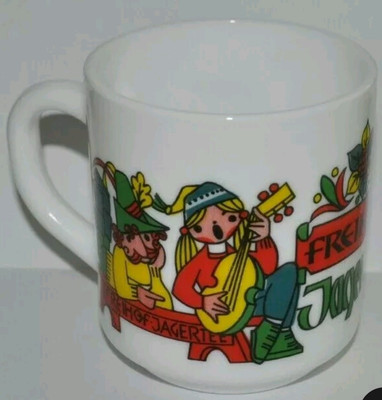 Freihof Jagertee German Coffee Tea Cup 8 oz MUG ARCOPAL France Apres-ski Used