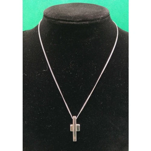 Collana Gucci in argento con scatola e con sacchetto portaoggetti Giappone