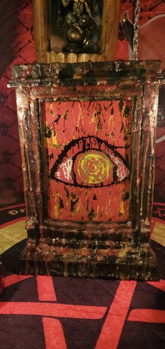 Eye Between Worlds - Arte oculto encáustico original mediano y visionario 1 de 1 firmado - Imagen 5 de 14