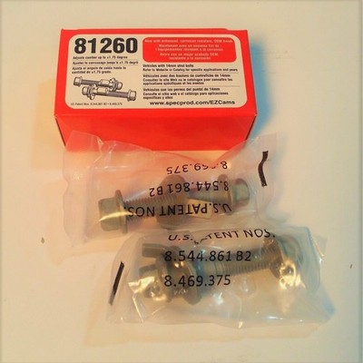 81260 SPC Performance Ez Cam XR Ajustable Camber Bolts 14mm (Quantity 2 in Box)
