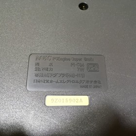 Nec Pc Engine Pc Engine Supergrafx Super Graphics Pi-Tg4 Instruction Manual