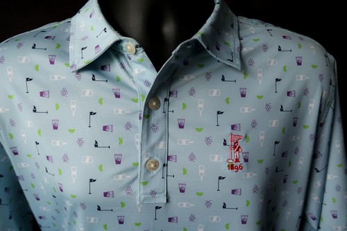 Polo elástico FootJoy Lt azul 1896 Wine Performance (L) ¡OMG! ⛳️ - Imagen 3 de 9