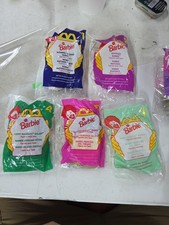 BARBIE McDonald's Happy Meal Toys Sealed 1996 COMPLETE SET OF 5 New