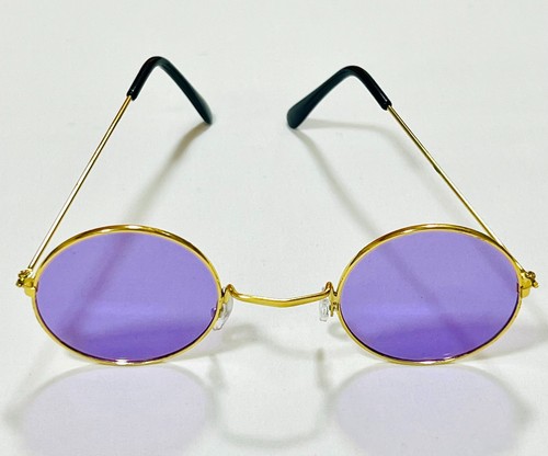 Hippie Hippy 60's 70's Ozzy John Lennon Round Specs Fancy Dress Glasses Goggles - Picture 108 of 143