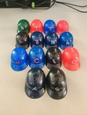 MLB Gumball Vending Machine Helmets Mini Baseball Batting 2in x 1.25in Lot Of 14