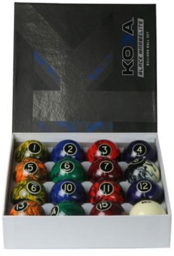 Koda Sports KBBM Set di palline da biliardo e biliardo 2-1/4" in marbelite nera - Foto 3 di 3