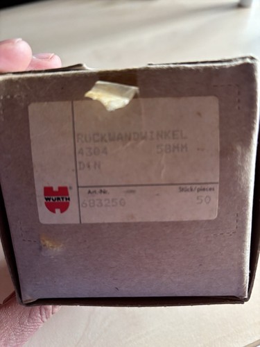 Rückwand Winkel Von Würth 50 Stück 58 mm - Bild 5 von 5