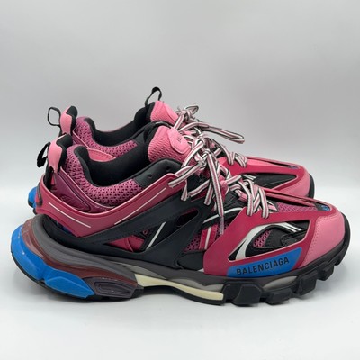 BALENCIAGA Track Runner Trainer Sneakers Pink Blue Sz 42 | eBay