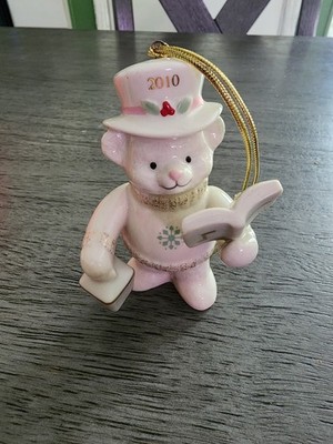 2010 Lenox Annual Ornament Teddy's Christmas Carols Teddy Bear 