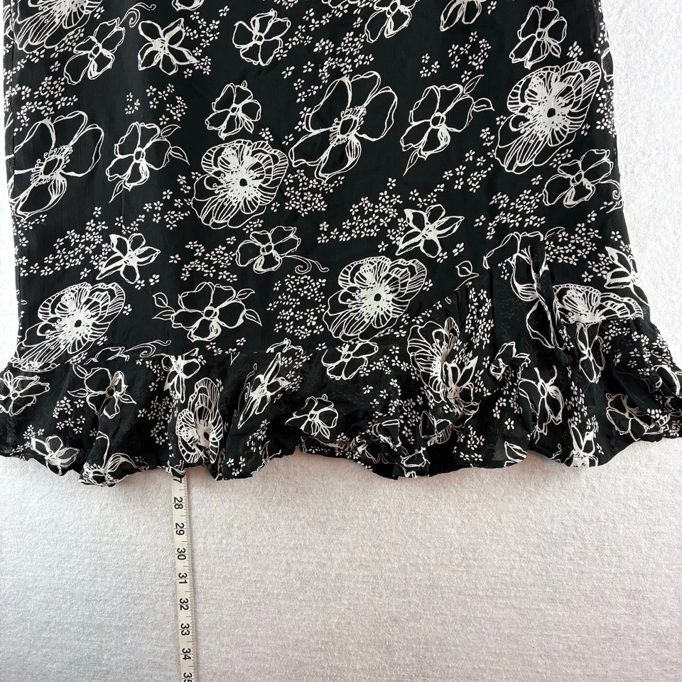 Falda Midi Jennifer Moore Flutter Forrada Transparente Hada Femenina Años 90 Floral 14P Foto 2 de 4