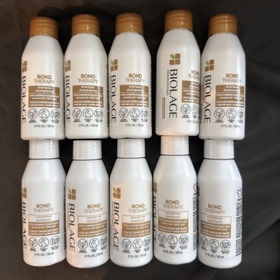 Biolage Bond Therapy 5 Shampoo and 5 Conditioner - 1.7 fl. oz. each (10 Total)