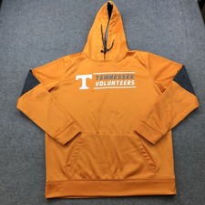 Tennessee Volunteers Hoodie Mens Large Orange NCAA Football Sweatshirt Colosseum