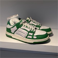AMIRI Men s Green/White Colorblock Low Top La...