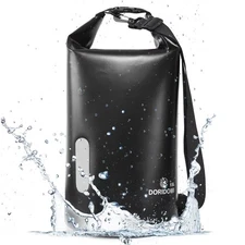 Faraday Bags Dry Bag - Black 15L Waterproof EMP Protection Bag, RFID Signal B...