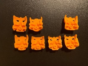Lego Bionicle Gahlok Orange Krana Mask Set Of 7, Xa Za Vu Yo Ja Su Bo, #3