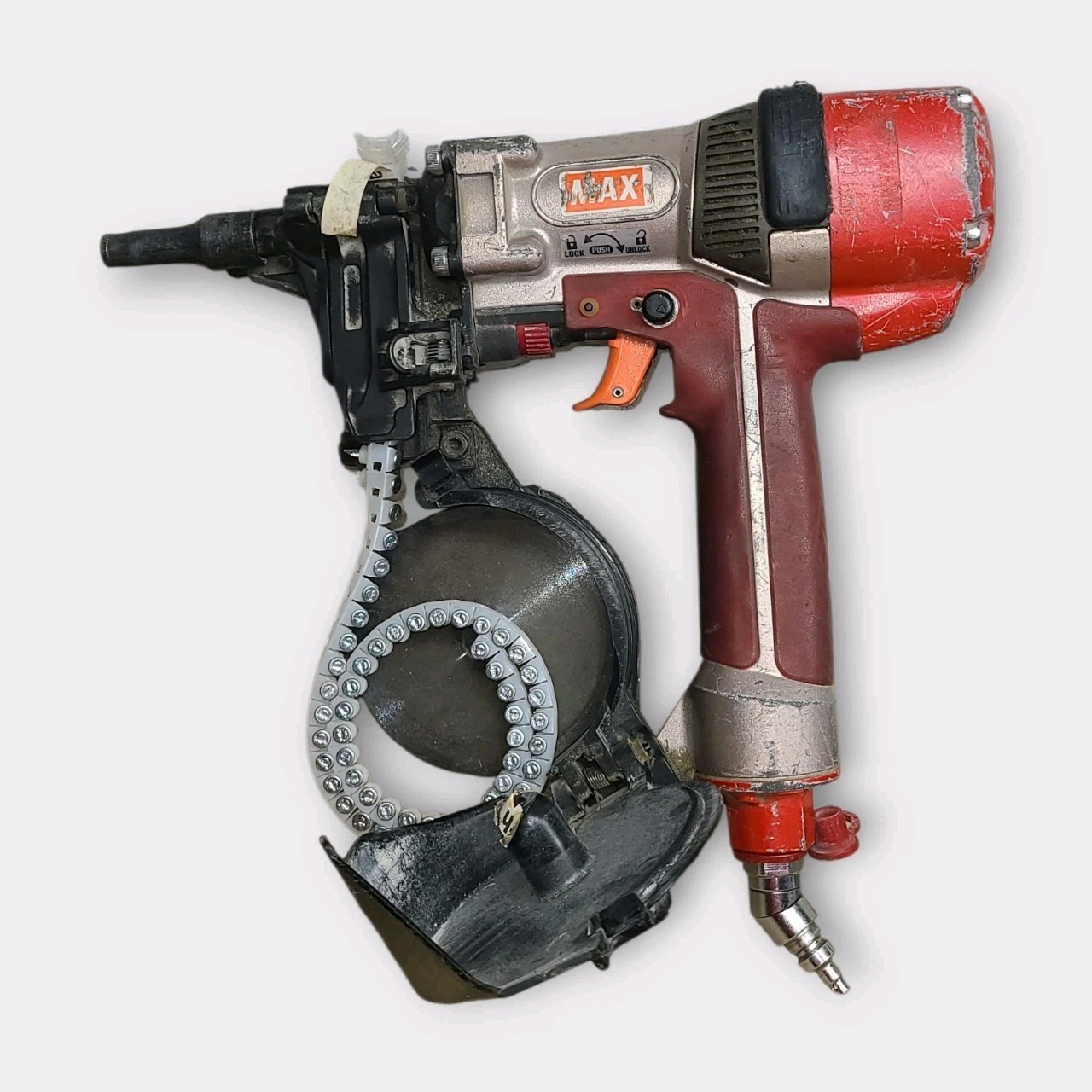 MAX HN25C 1" PNEUMATIC POWERLITE HIGH PRESSURE CONCRETE PINNER