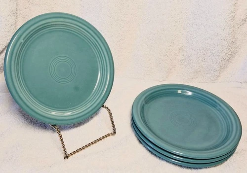 Fiesta Turquoise Appetizer Plates - 111B - Set of 4 - 6’1/2” Diameter