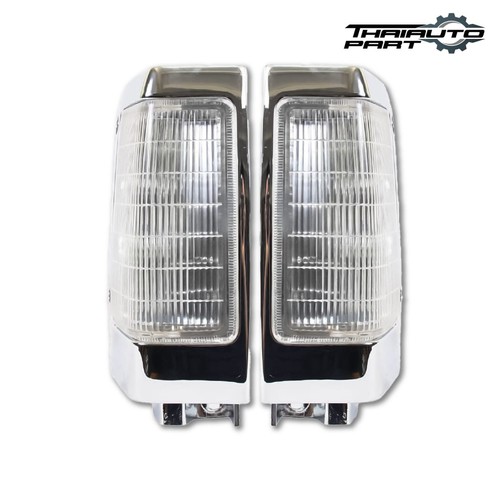 Corner Lamp Light LR Side Clear Chrome For Nissan Navara D21 Pickup 1986-1996 - Picture 3 of 7