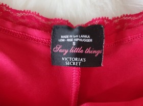 Victoria's Secret Sexy Little Things Panty Hiphugger Lot Of 3 Satin Leopard Sz S