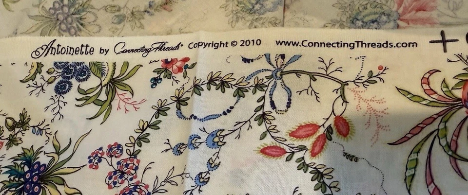 ANTOINETTE by Connecting Threads Floral Cotton Fabric 46 x 54” - Image 3 of 3