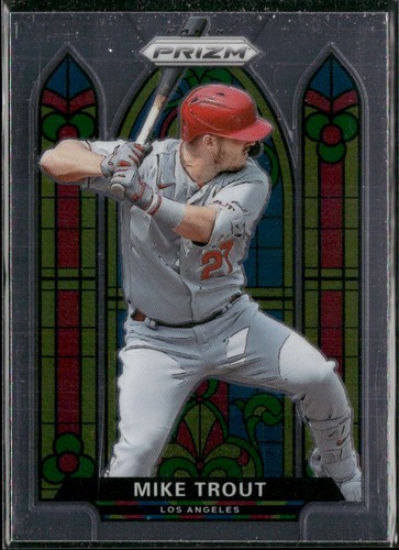 Mike Trout #SG-1 — 2021 Panini Prizm Stained Glass baseball card