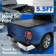 5.5ft Hard 3-Fold Truck FRP Tonneau Cover for 2014-2021 Toyota Tundra WaterProof