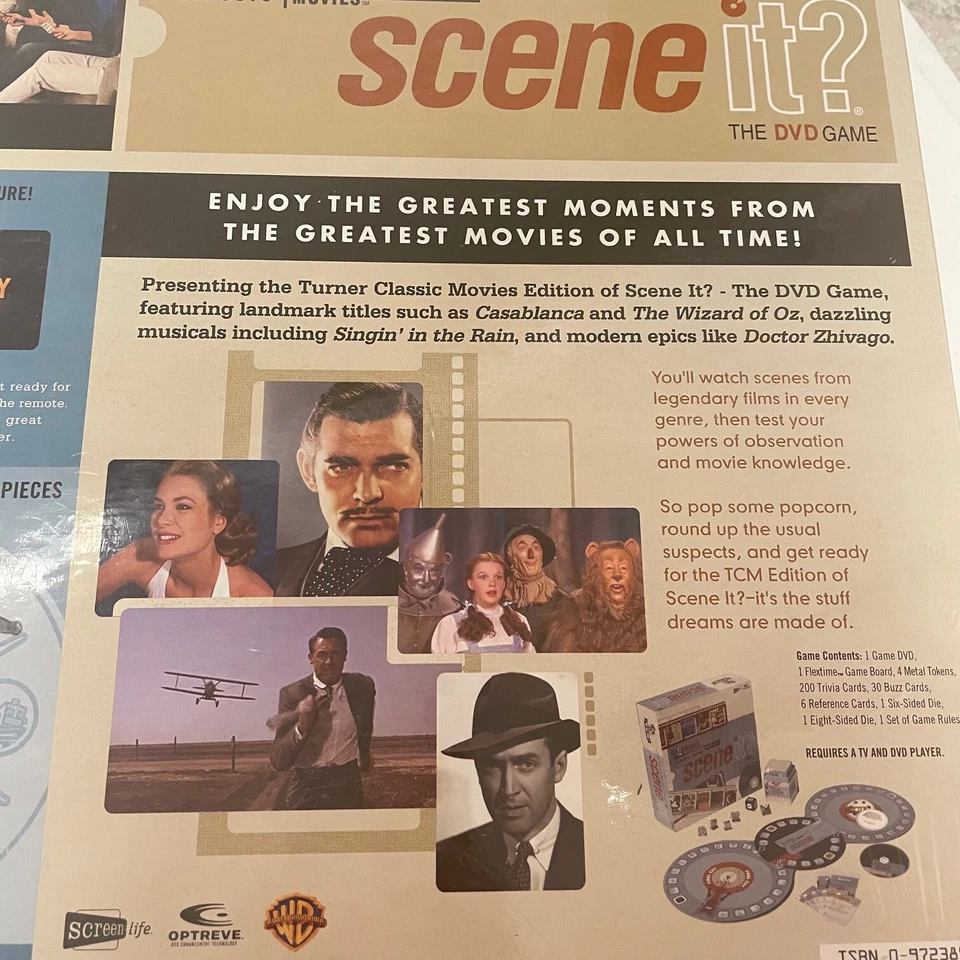Scene It Board Game Turner Classic Movies Edition Vintage 2004 New In Sealed Box - Image 3 of 4