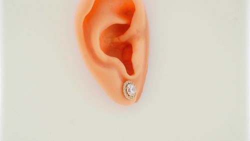 14k Yellow Gold Stud Earrings - Estate Sale! Fine Jewelry Vintage Style - Picture 4 of 8