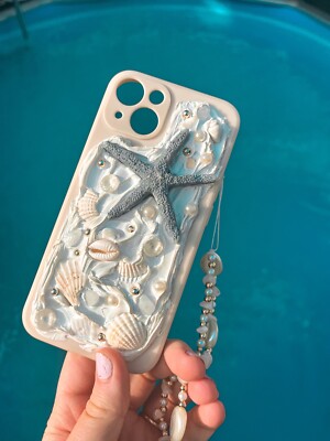 Beige Phone Case Shell Phone Case Beach Phone Case Summer