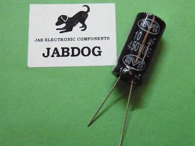 NOVER Radial Electrolytic Capacitor 10uF 450v Dia. 13mm Length 26mm 4g Z008
