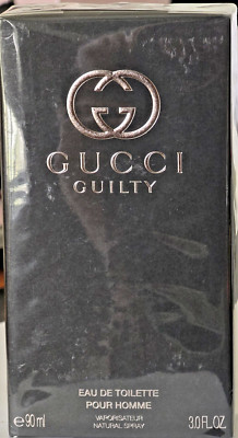 $137 MSRP- Gucci Guilty Pour Homme 3 oz EDT Spray for Men - (Authentic & Sealed)