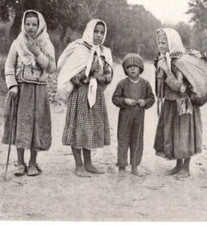 Antique Photo Slovak Peasant Children Poor Czeck Slovakia Bohemia Print 2/1917