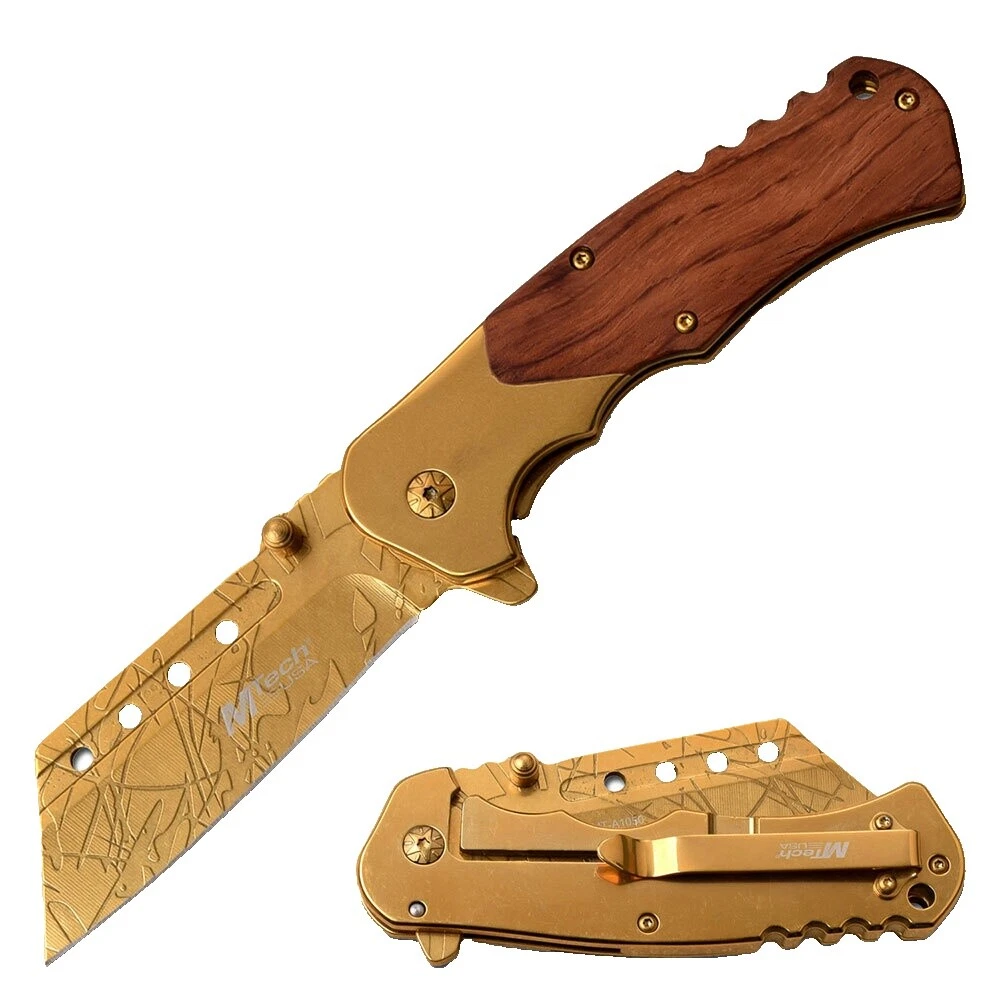 Llanura M-Tech Marrón cuchillos plegables de colección