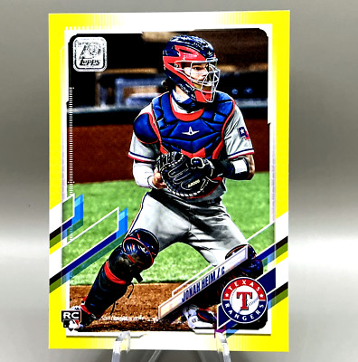 2021 Topps Yellow Jonah Heim Rookie #628 Texas Rangers Walgreens Exclusive RC