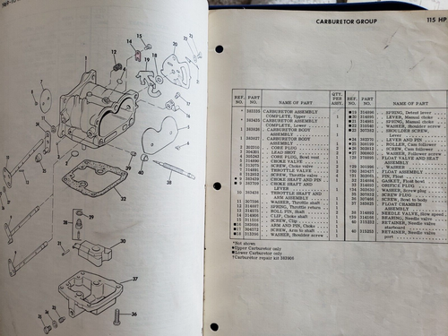 1969 Johnson Sea-Horse Parts Catalog 115hp 115ESL69E Electramatic Preliminary E - Picture 3 of 6