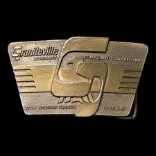 SC Graniteville Company Belt Buckle 1976 Lewis Buckles No longer in business -FL