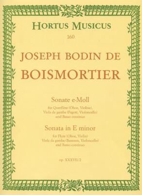 Sonate e-Moll op.37/2 für Flöte (Vln, Ob), Viola da Gamba (Cello, Bsn), Bass