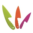 3pcs Safe Emual Kids Kitchen Nylon Cooking Plastic Knives For Fruit Bread Cake