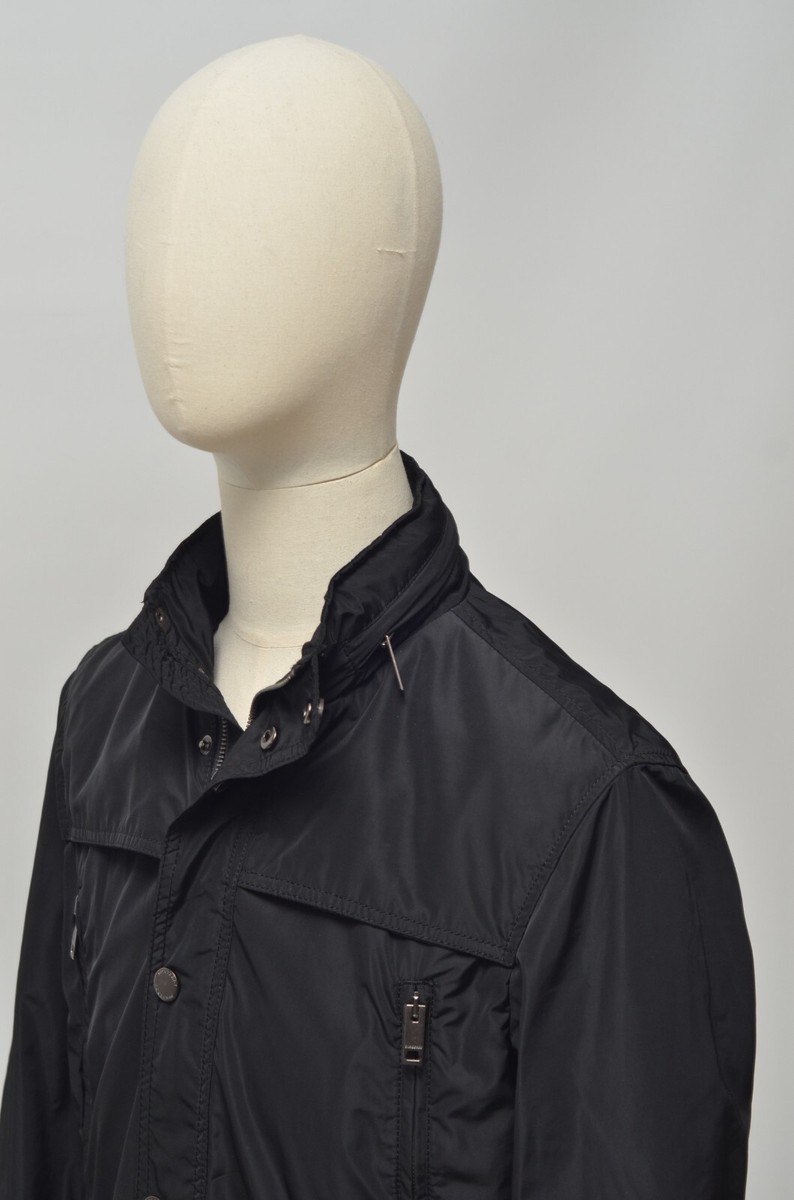Burberry London Men's Black Nylon Nova Check Jacket Size S-M Made
