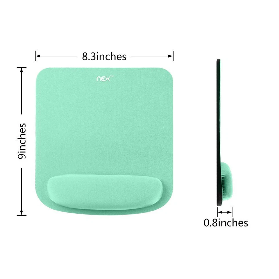 Green Mousepad Non-Slip Wrist Support Rest Silicon Ergonomic Gaming Mouse Pad - Image 2 of 4