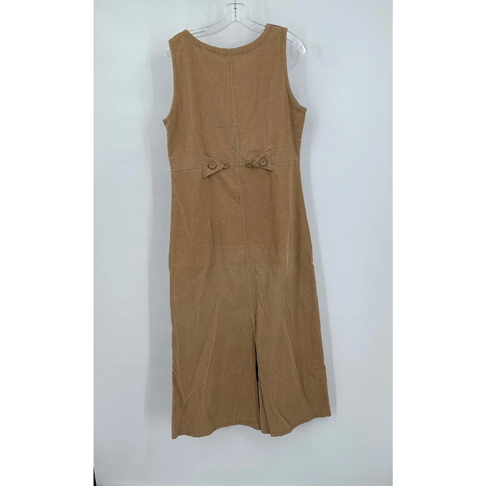 Maxi vestido hecho a mano para mujer talla M jersey pana bloques de colores sin mangas Foto 2 de 4