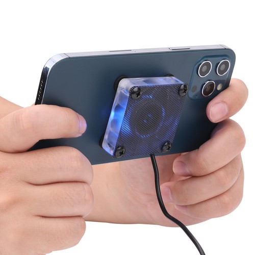 Mobile Phone Cooling Fan USB Game Cooler System Gamepad Holder Stand Radiator - Photo 6 sur 6