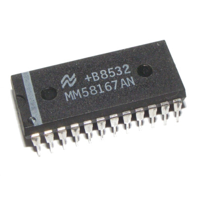[2pcs] MM58167AN Microprocessor Real Time Clock DIP24 NSC
