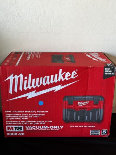 Aspirateur humide/sec Milwaukee 0880-20 18 V 2 gallons (outil uniquement) - Photo 1 sur 3