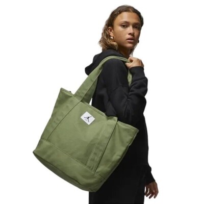 Jordan Women's Olive Flight Carryall Tote 38L WA0731-EF9