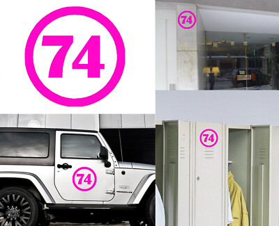 Numero 74, Aufkleber Vinyl Version v1b
